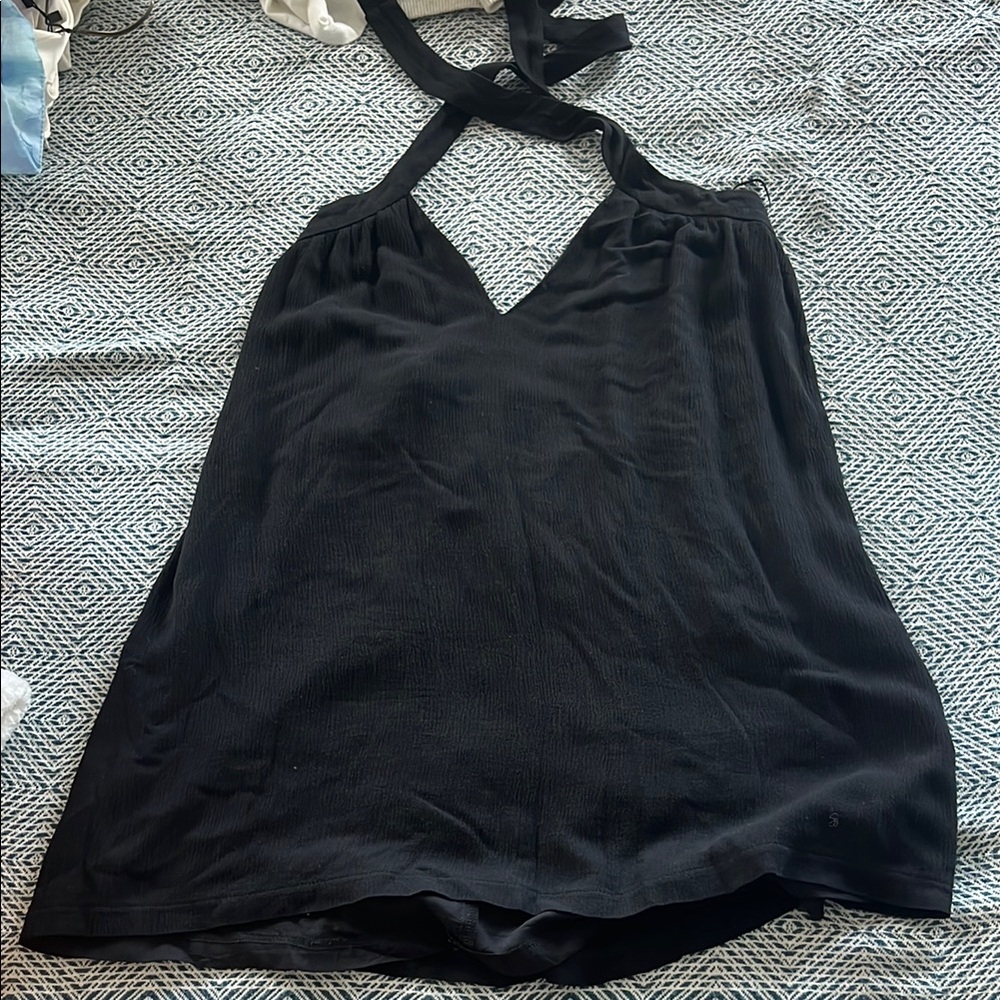 Superdown Black Sleeveless Backless Tank Top